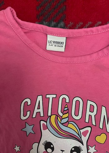 Pembe Uzun Kollu Kız Çocuk Tişörtü - Görsel 2