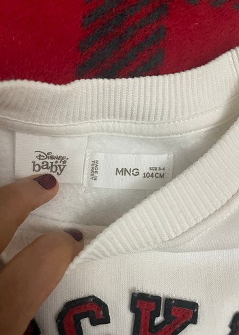 Beyaz Mickey Mouse Baskılı erkek Sweatshirt - Görsel 2