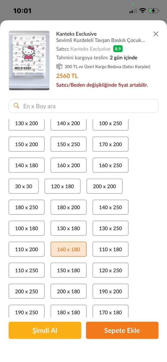 Pembe Hello Kitty Baskılı Stor Perde+ avize - Görsel 4