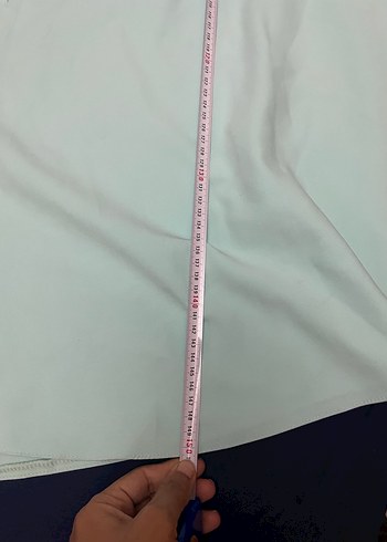 Mint yeşil Drapeli Uzun Straplez Kadın Abiye - Görsel 7