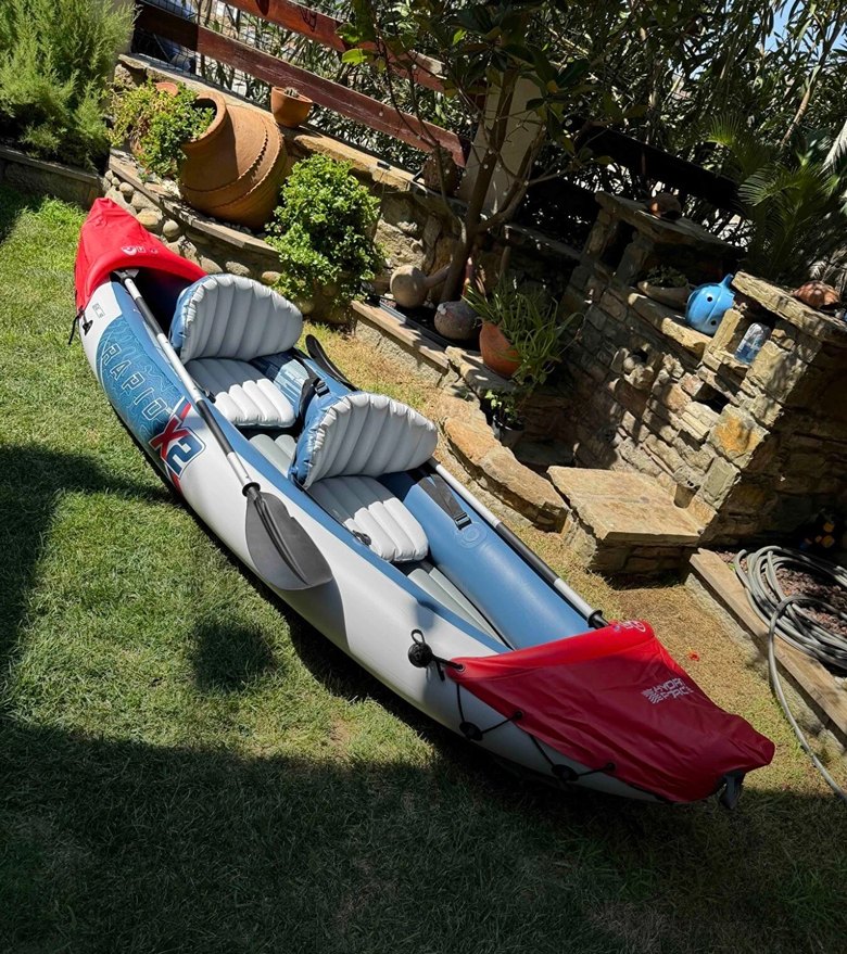 Mavi ve Gri Şişme Kano - Görsel 2