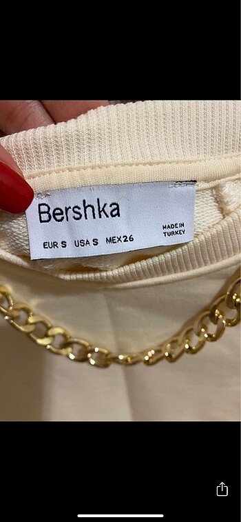 s Beden camel Renk BERSHKA SWEATSHİRT