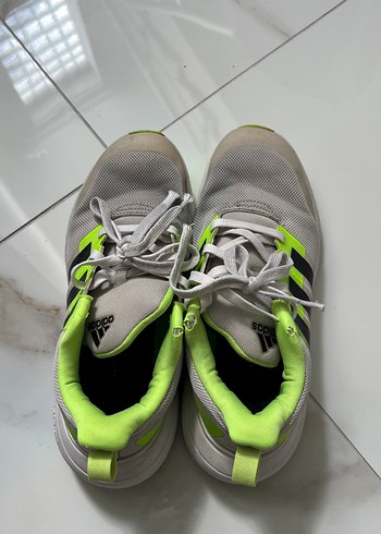 Unisex Beyaz Adidas Bağcıklı Spor Ayakkabı - Görsel 6