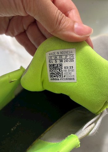 Unisex Beyaz Adidas Bağcıklı Spor Ayakkabı - Görsel 4