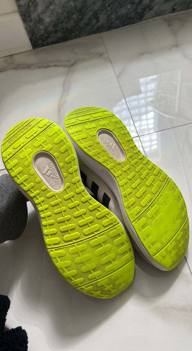 Unisex Beyaz Adidas Bağcıklı Spor Ayakkabı - Görsel 5