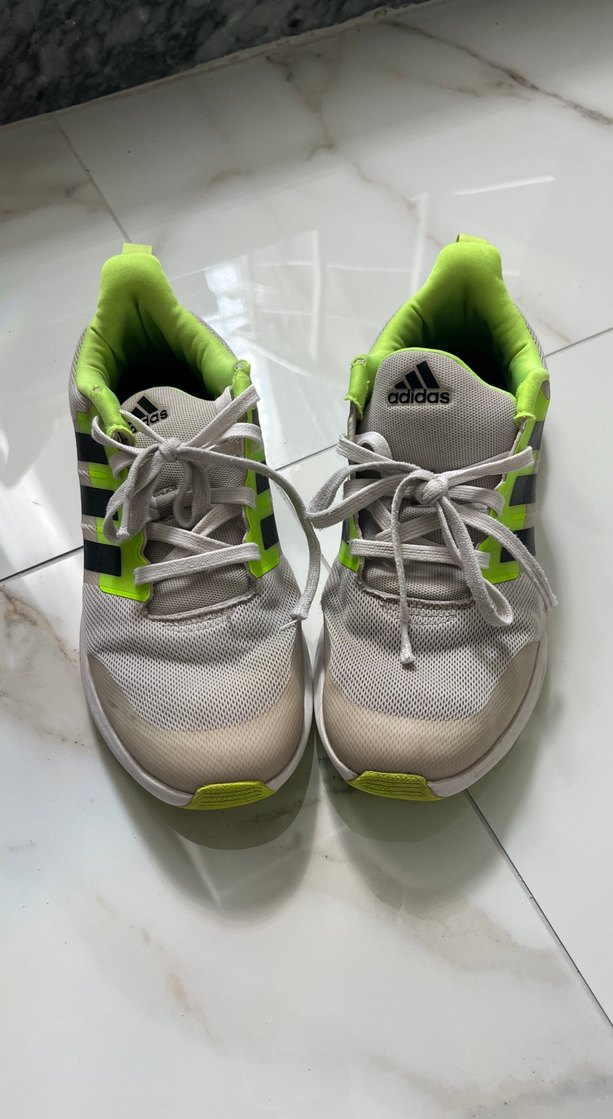 Unisex Beyaz Adidas Bağcıklı Spor Ayakkabı - Görsel 2