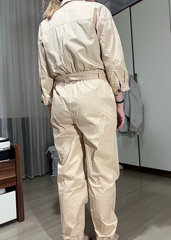 Mavi Marka Bej Kemerli Kadın Tulum - Görsel 8