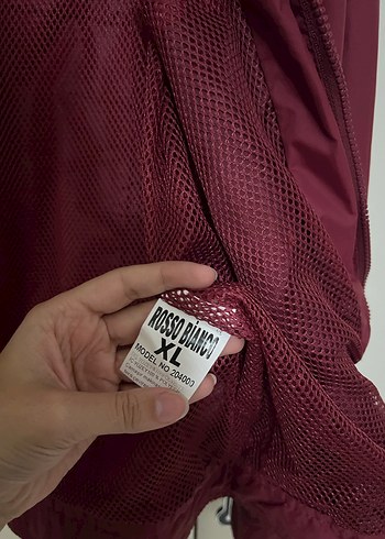 Bordo Fermuarlı Erkek Yağmurluk-Ceket - Görsel 7