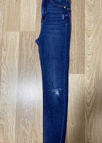 Kadın Lacivert Midi Kot Pantolon - Görsel 3