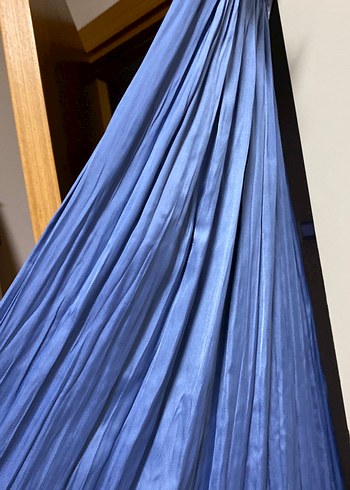 Mavi Pilili Uzun Kadın Etek - Görsel 11