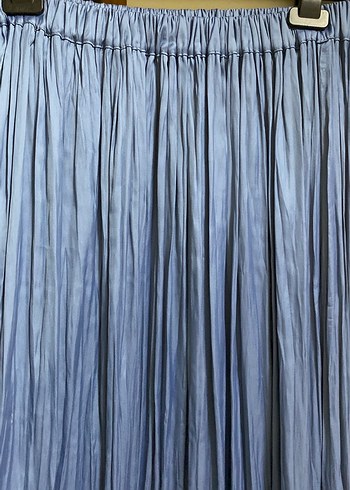 Mavi Pilili Uzun Kadın Etek - Görsel 4