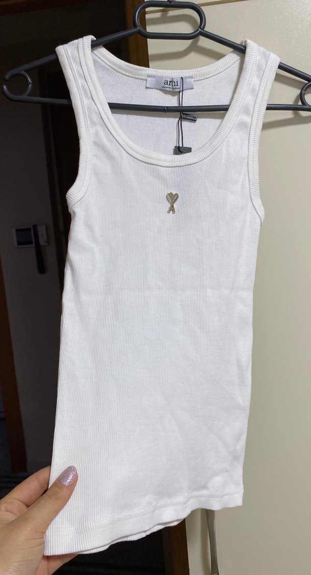 Beyaz Pamuklu Kolsuz Kadın Atlet - Görsel 3