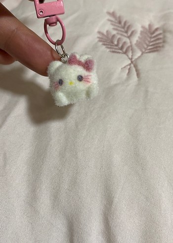 Pembe Peluş Anahtarlık - Görsel 2