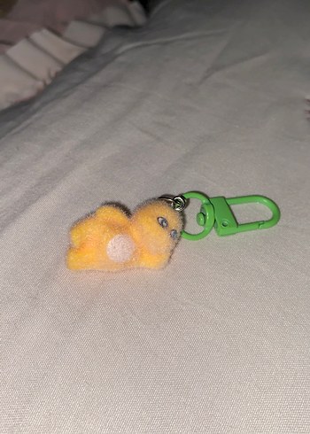 Sarı Şişkin Peluş Anahtarlık - Görsel 2
