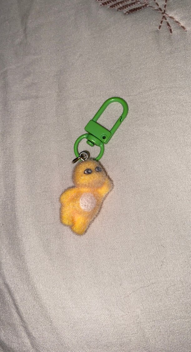 Sarı Şişkin Peluş Anahtarlık - Görsel 3