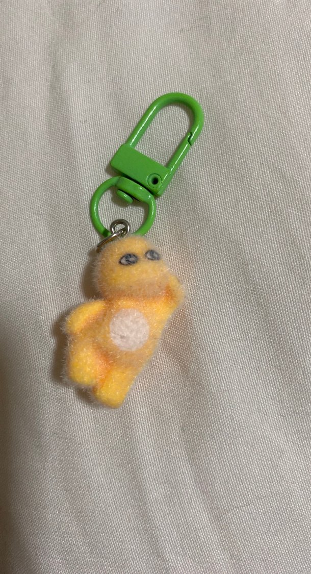 Sarı Şişkin Peluş Anahtarlık - Görsel 4