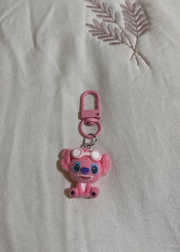 Pembe Boncuklu Kadın Anahtarlık - Görsel 2