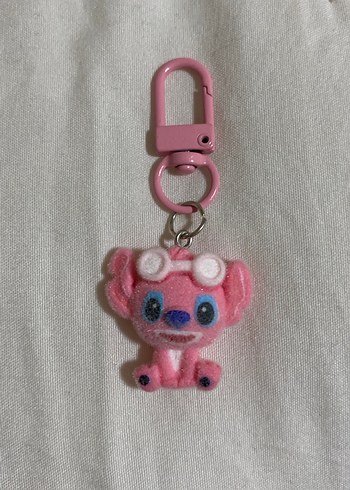 Pembe Boncuklu Kadın Anahtarlık - Görsel 3