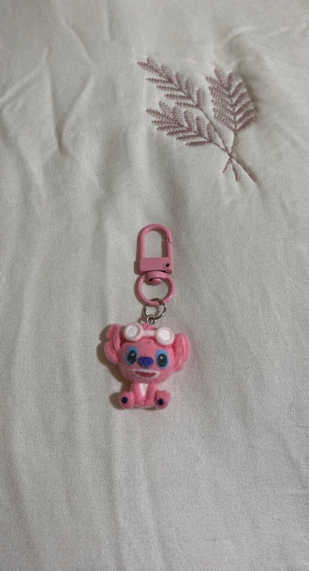 Pembe Boncuklu Kadın Anahtarlık - Görsel 2