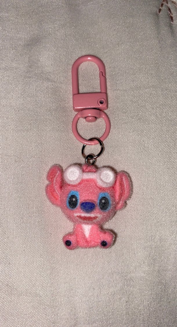 Pembe Boncuklu Kadın Anahtarlık - Görsel 5