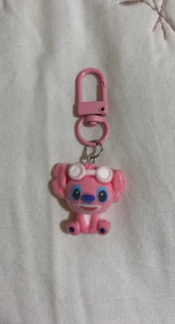 Pembe Boncuklu Kadın Anahtarlık - Görsel 3