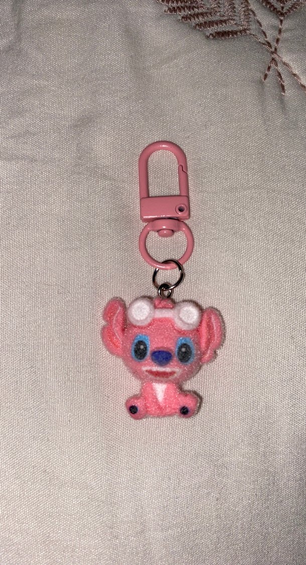 Pembe Boncuklu Kadın Anahtarlık - Görsel 4