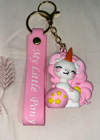 Pembe Püsküllü Rock Punk Anahtarlık - Görsel 4