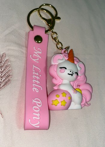 Pembe Püsküllü Rock Punk Anahtarlık - Görsel 5