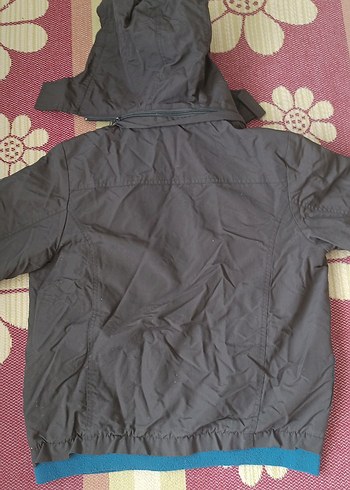 Gri Erkek Çocuk Fermuarlı Street Wear Mont - Görsel 4