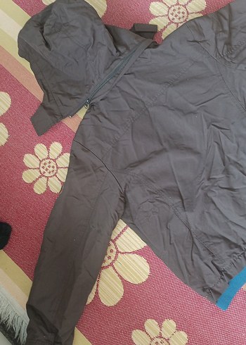 Gri Erkek Çocuk Fermuarlı Street Wear Mont - Görsel 6