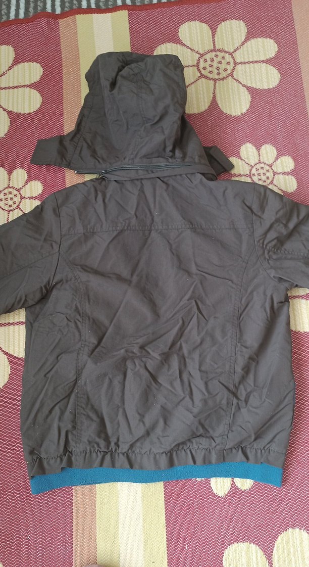 Gri Erkek Çocuk Fermuarlı Street Wear Mont - Görsel 4