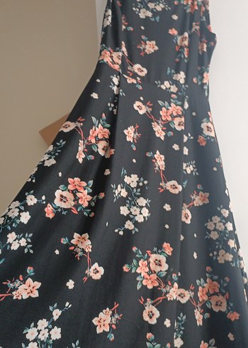 Çiçek Desenli Bohem Uzun Elbise - Görsel 2