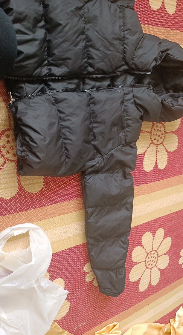 Siyah Fermuarlı çocuk Kışlık Mont - Görsel 3