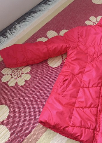 Pembe Fermuarlı çocuk montu - Görsel 2