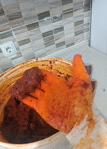 el yapımı biber salçası tatlı hijyenik ve  gıda boyasız - Görsel 2