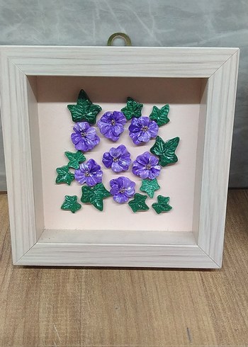 Renkli Çiçekli Beyaz Çerçeve Seti - Görsel 4