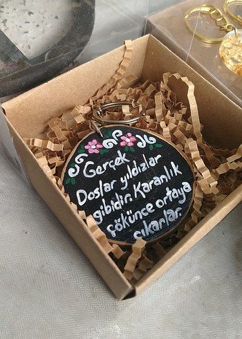 Renkli Bohem Zincirli Harf Anahtarlıklar - Görsel 4