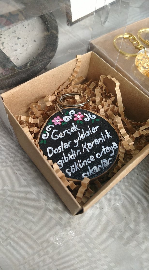 Renkli Bohem Zincirli Harf Anahtarlıklar - Görsel 4