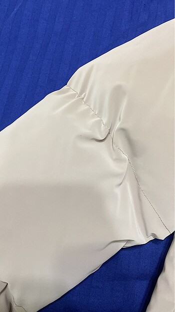 Bayan bej rangi mont - Görsel 5