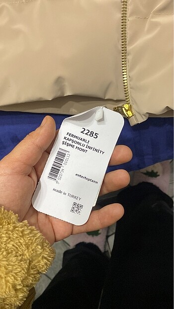 Bayan bej rangi mont - Görsel 8