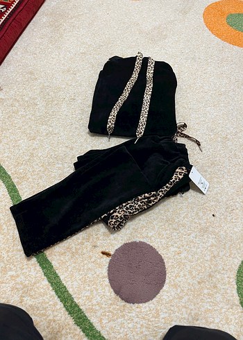 Kadife İtalyan kumaş eşofman takımı - Görsel 2