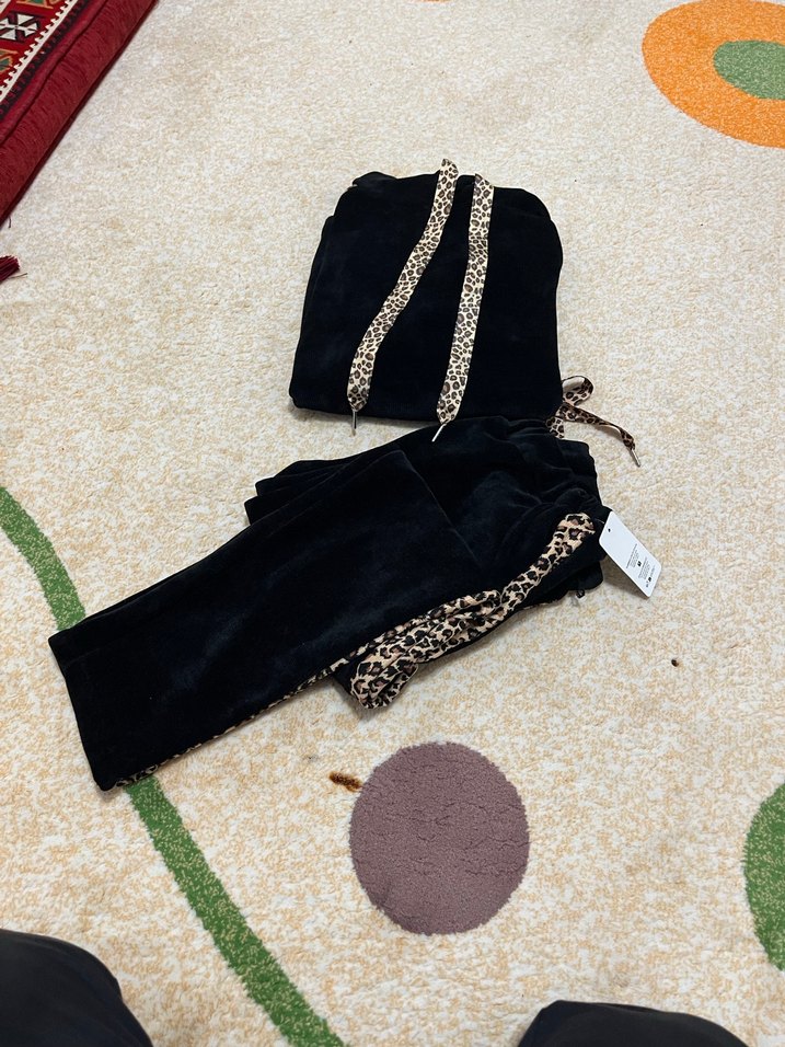 Kadife İtalyan kumaş eşofman takımı - Görsel 2