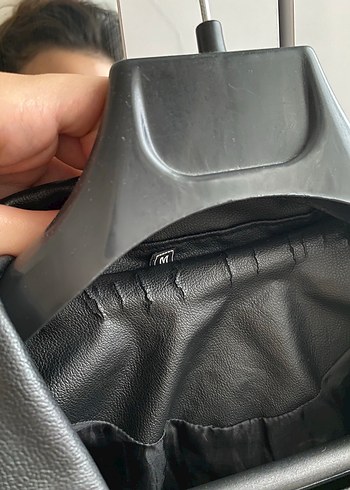 Zara Kadın Siyah Kemerli Deri Biker Ceket