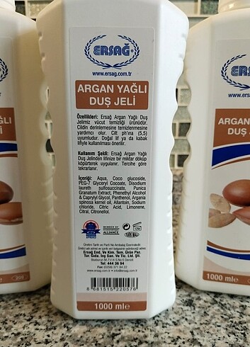 ERSAĞ argan duş jeli ADET 1 lt. - Görsel 2