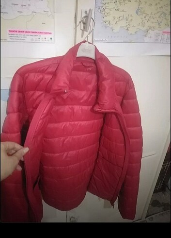 m Beden Kırmızı renk mevsimlik mont