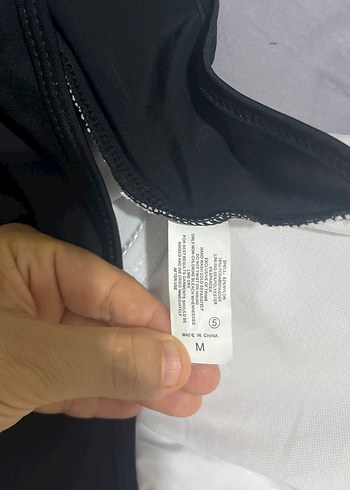 Merry See Desenli Siyah Strappy Kadın Mayo - Görsel 4