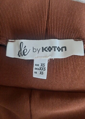 Koton Koton kahverengi fitilli flare pantolon