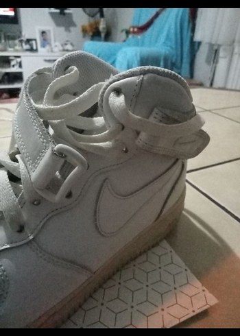 38,5 Beden beyaz Renk Nike Beyaz Gri Spor Ayakkabı - Street Wear