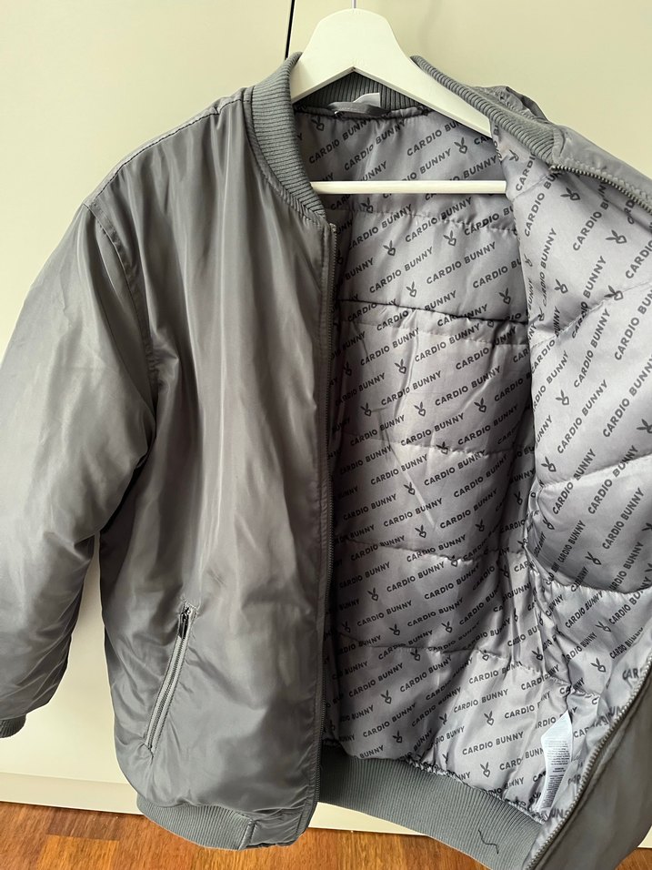 Gri Kadın Midi Streetwear Ceket - Görsel 4