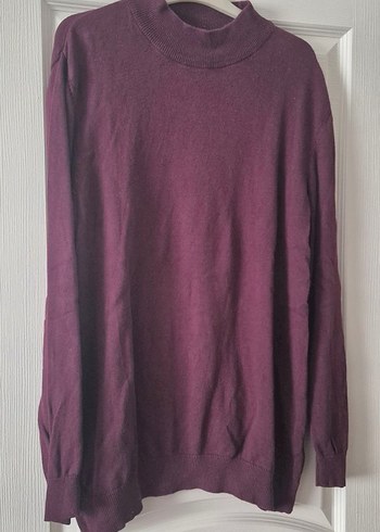 LC Waikiki Bordo Kadın Uzun Kollu Basic Triko